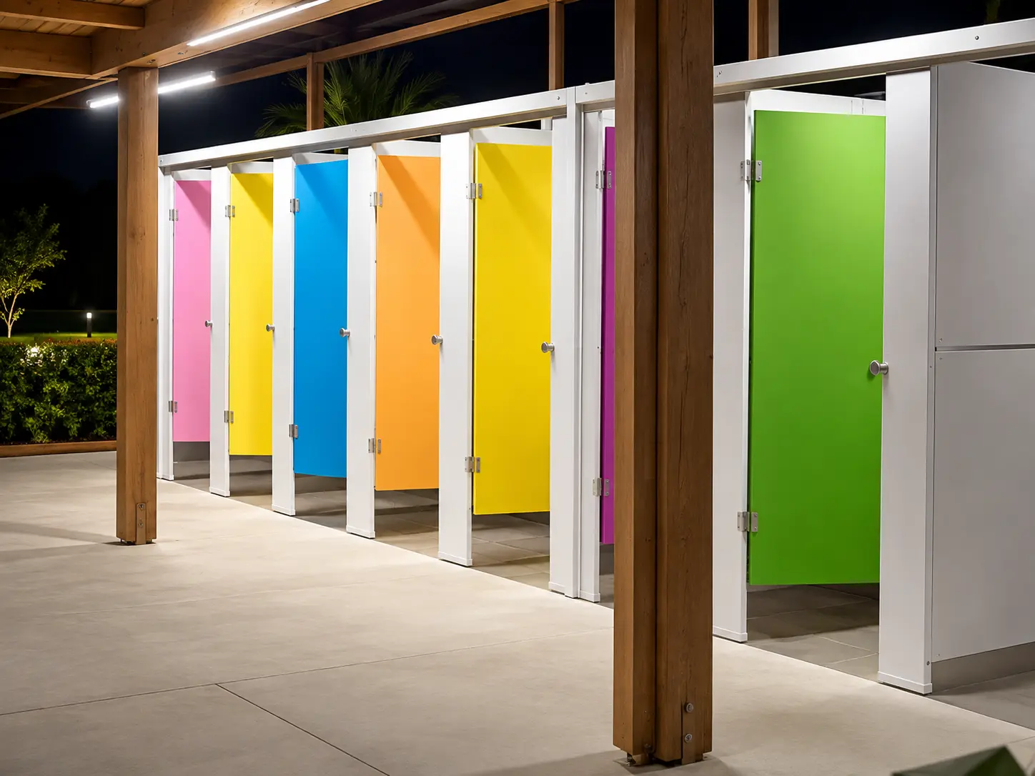 Modern WC tuvalet kabini uygulaması